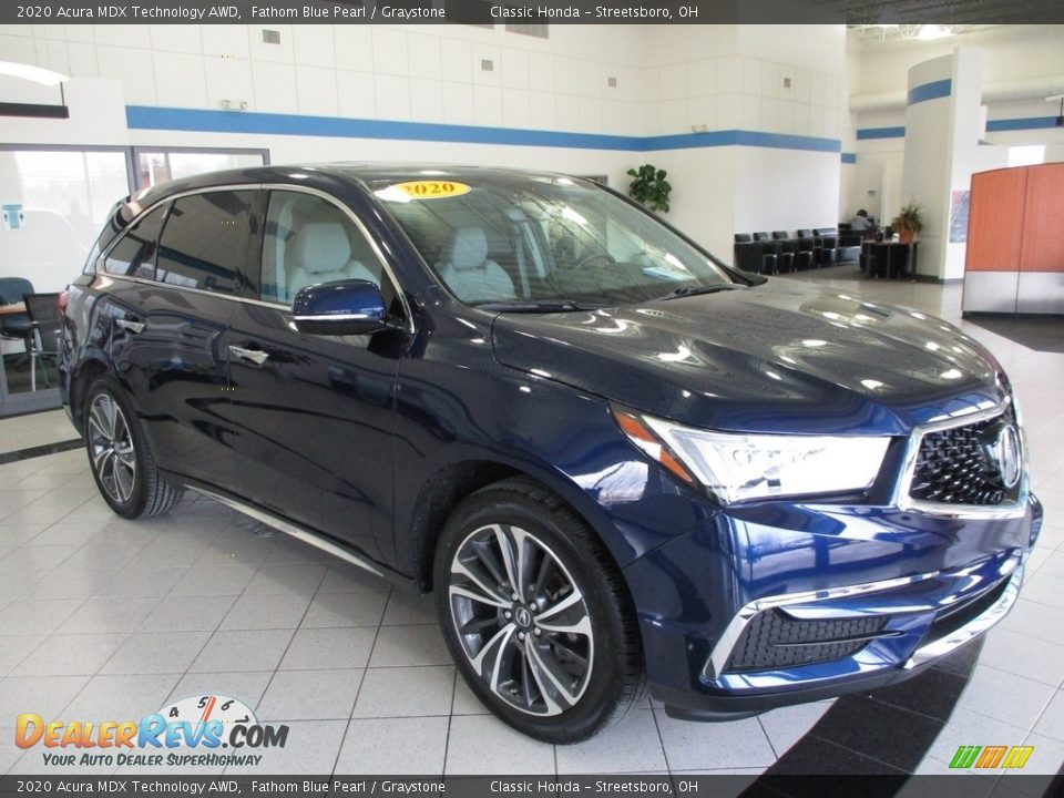 Front 3/4 View of 2020 Acura MDX Technology AWD Photo #3