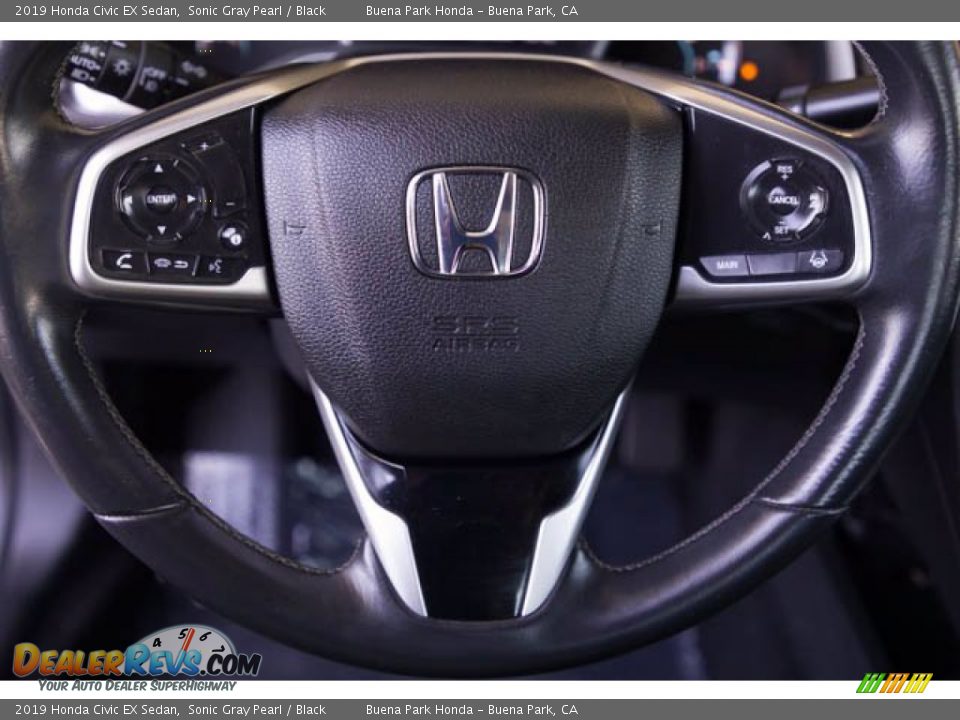 2019 Honda Civic EX Sedan Sonic Gray Pearl / Black Photo #13