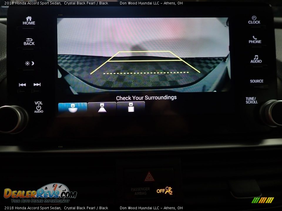 2018 Honda Accord Sport Sedan Crystal Black Pearl / Black Photo #2