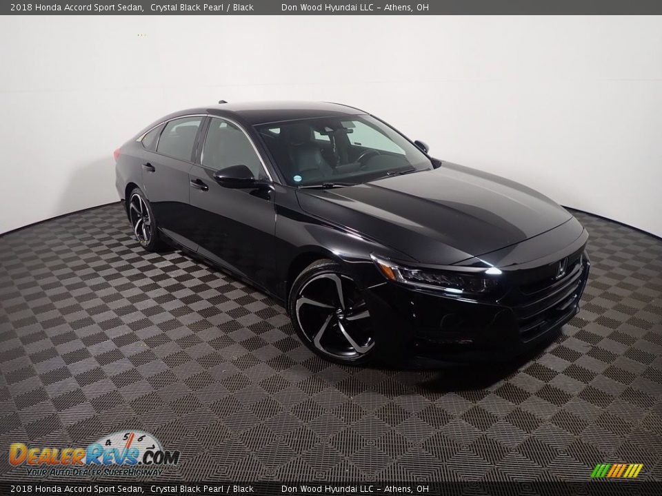 2018 Honda Accord Sport Sedan Crystal Black Pearl / Black Photo #3