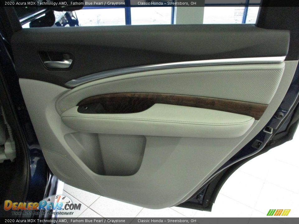 2020 Acura MDX Technology AWD Fathom Blue Pearl / Graystone Photo #18