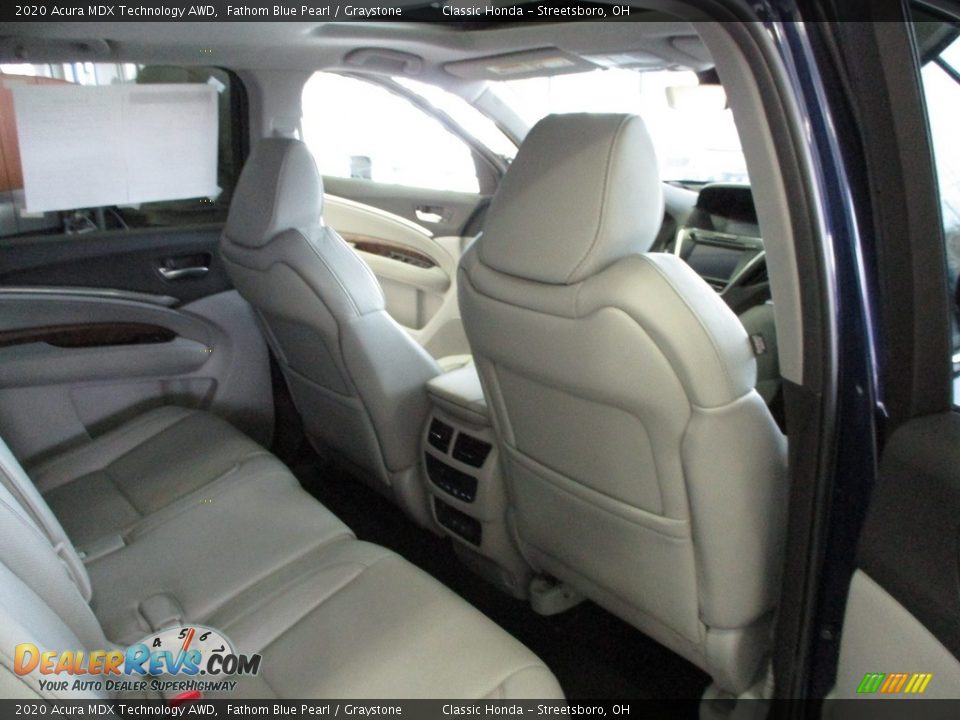 Rear Seat of 2020 Acura MDX Technology AWD Photo #19