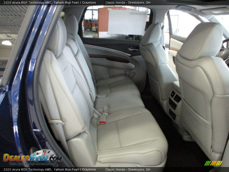 Rear Seat of 2020 Acura MDX Technology AWD Photo #20