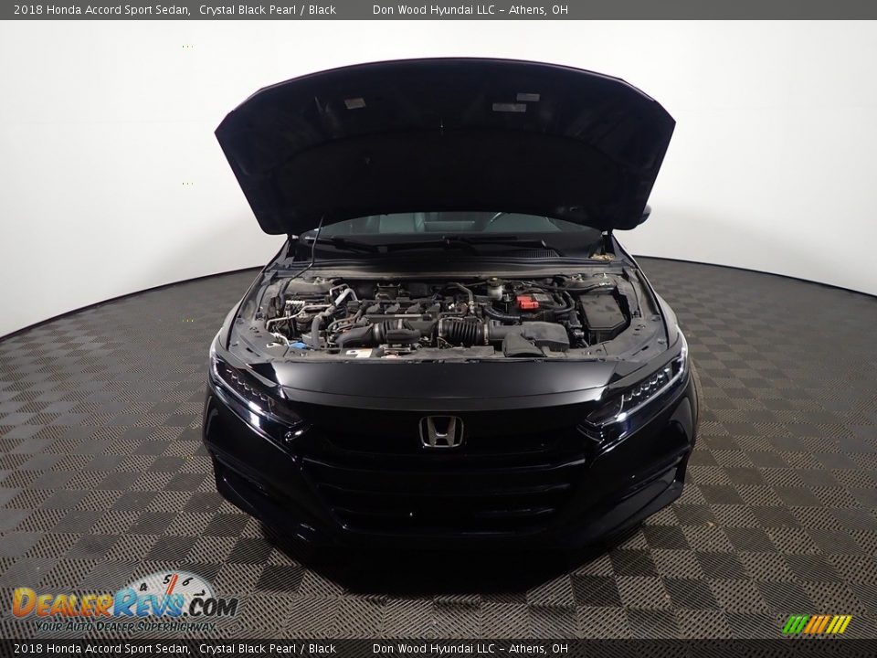 2018 Honda Accord Sport Sedan Crystal Black Pearl / Black Photo #6
