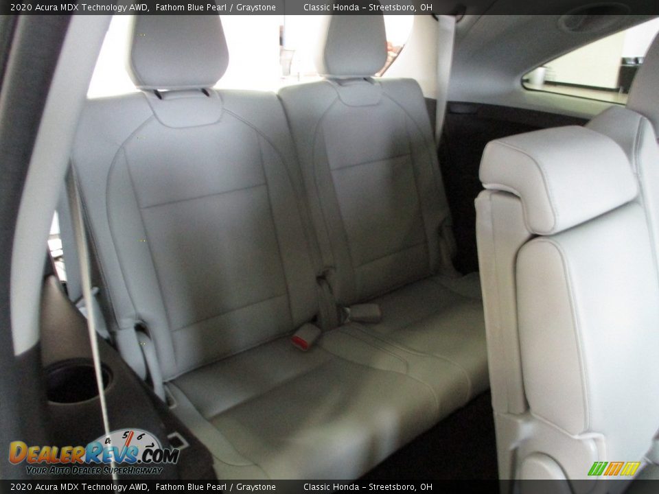 Rear Seat of 2020 Acura MDX Technology AWD Photo #21
