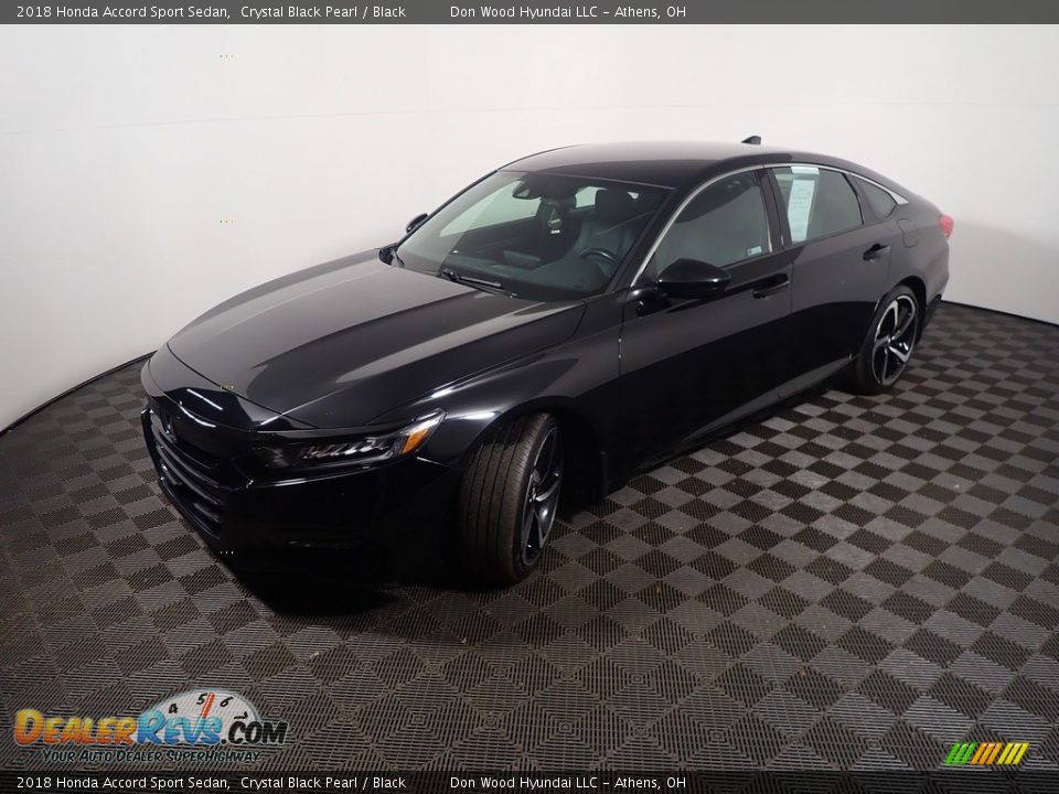 2018 Honda Accord Sport Sedan Crystal Black Pearl / Black Photo #9
