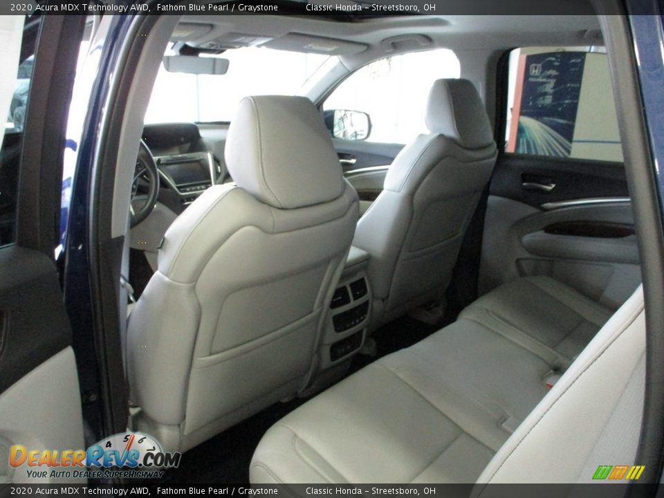 2020 Acura MDX Technology AWD Fathom Blue Pearl / Graystone Photo #25