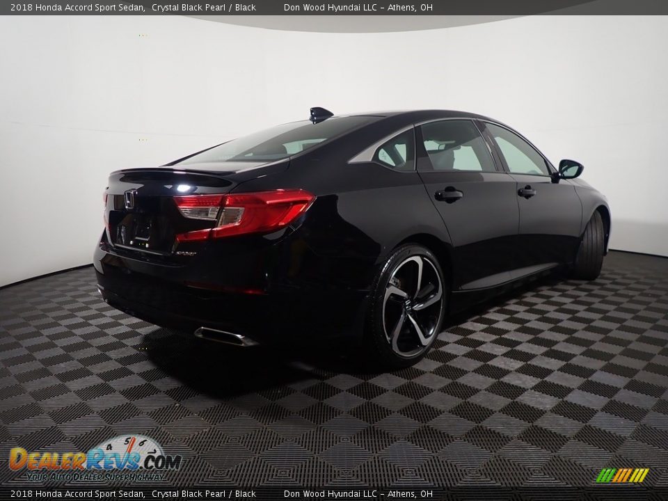 2018 Honda Accord Sport Sedan Crystal Black Pearl / Black Photo #16