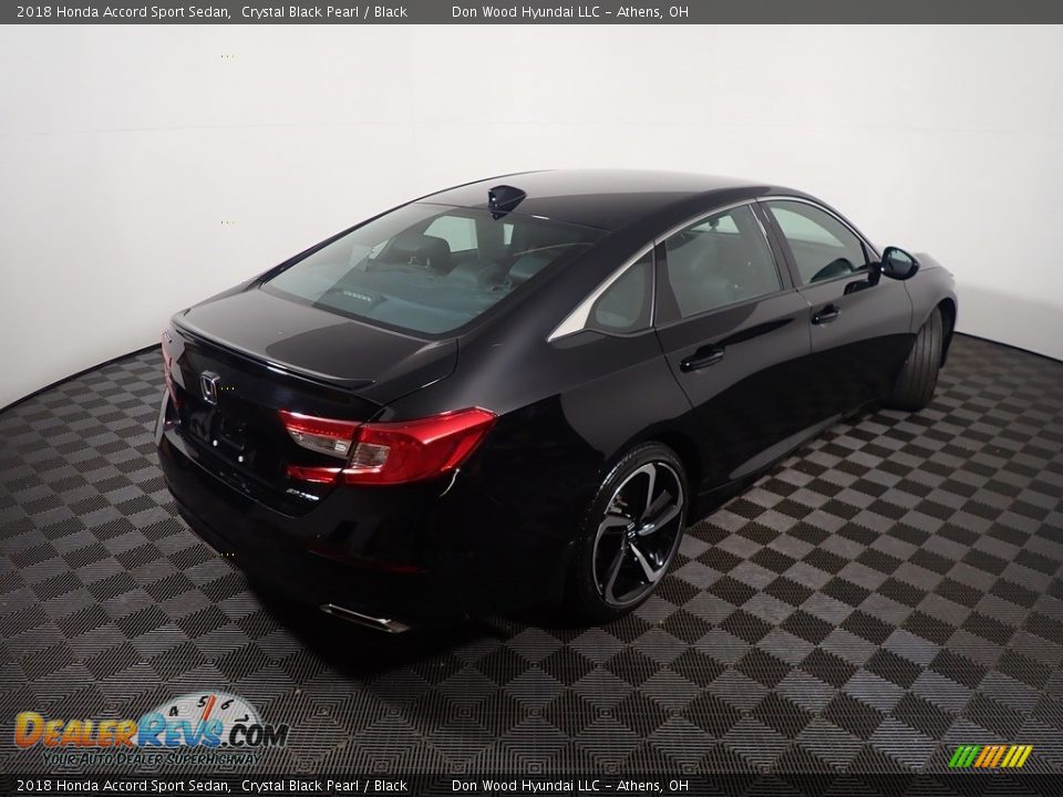 2018 Honda Accord Sport Sedan Crystal Black Pearl / Black Photo #17