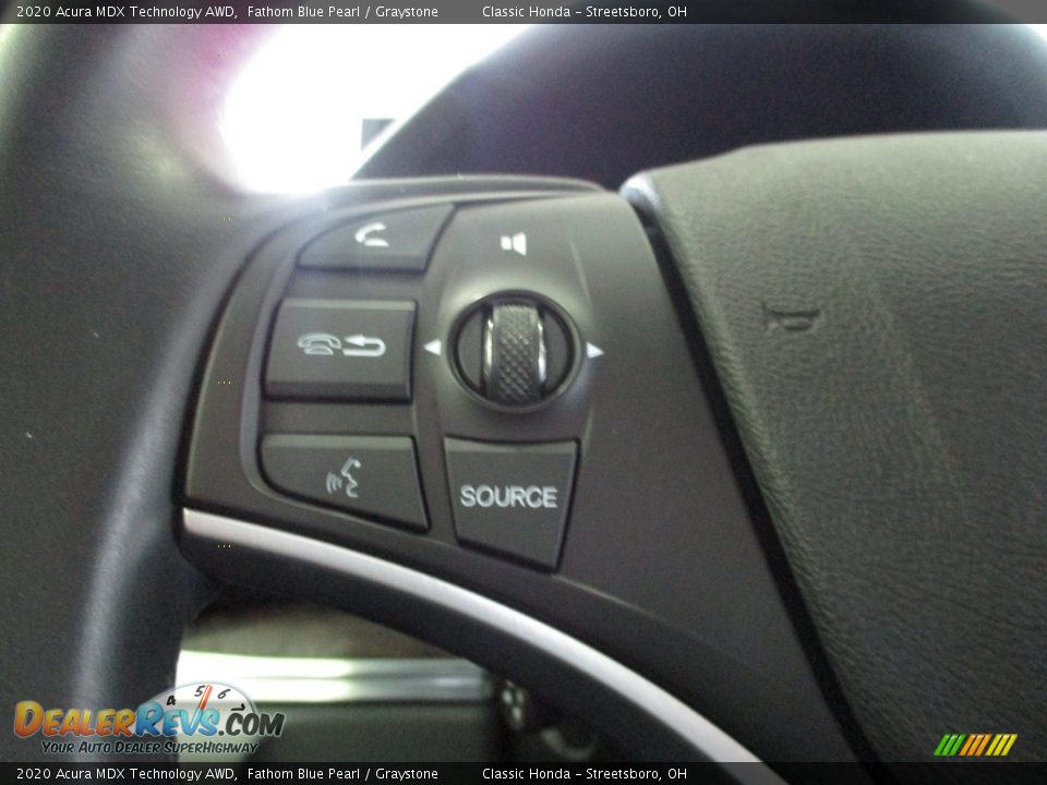 2020 Acura MDX Technology AWD Fathom Blue Pearl / Graystone Photo #33