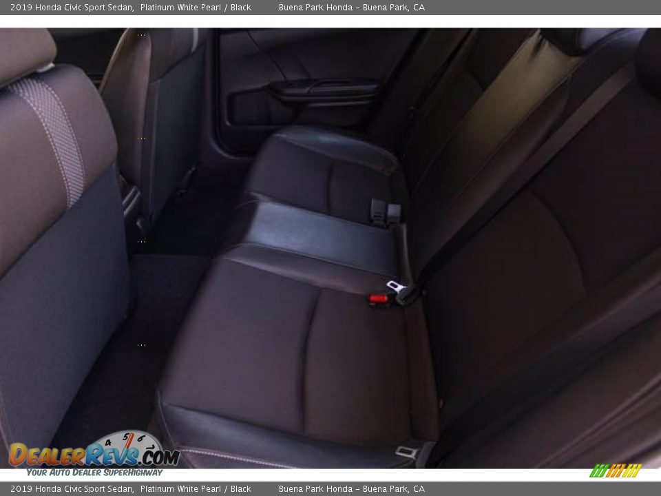 2019 Honda Civic Sport Sedan Platinum White Pearl / Black Photo #4
