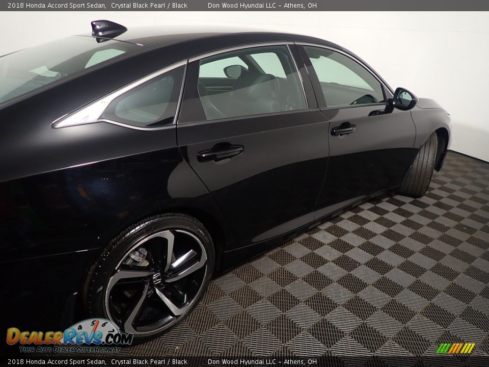 2018 Honda Accord Sport Sedan Crystal Black Pearl / Black Photo #19