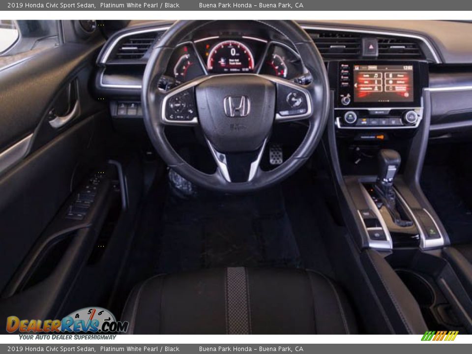 2019 Honda Civic Sport Sedan Platinum White Pearl / Black Photo #5