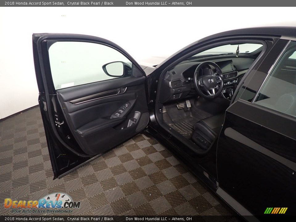 2018 Honda Accord Sport Sedan Crystal Black Pearl / Black Photo #20