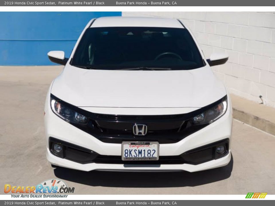 2019 Honda Civic Sport Sedan Platinum White Pearl / Black Photo #7