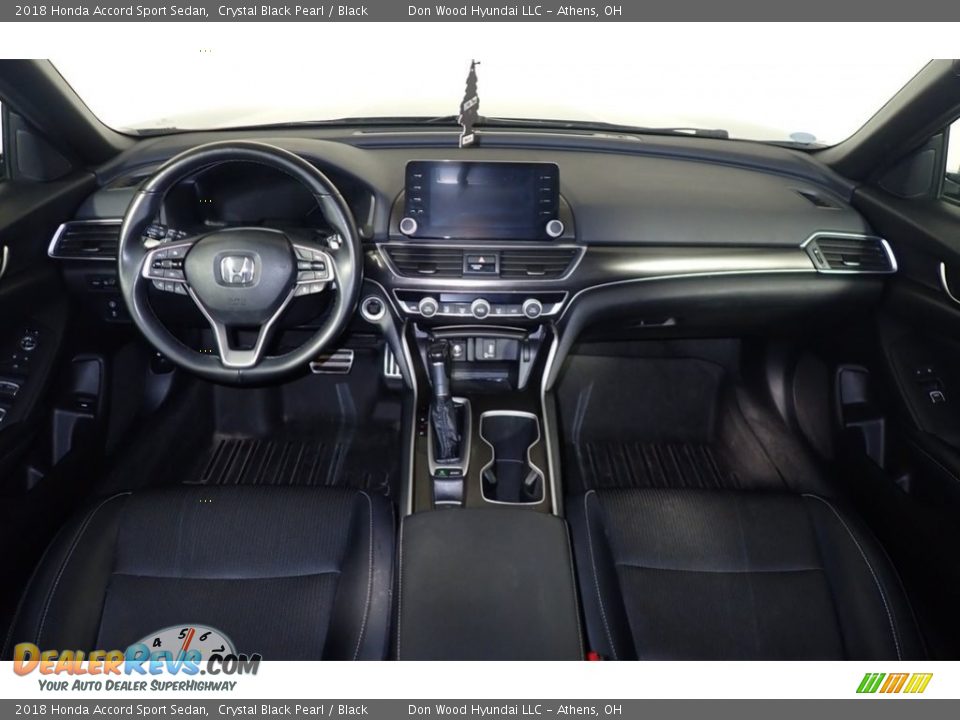 2018 Honda Accord Sport Sedan Crystal Black Pearl / Black Photo #24