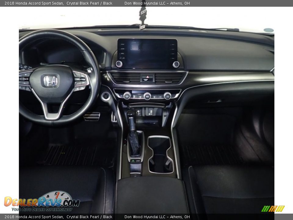 2018 Honda Accord Sport Sedan Crystal Black Pearl / Black Photo #25