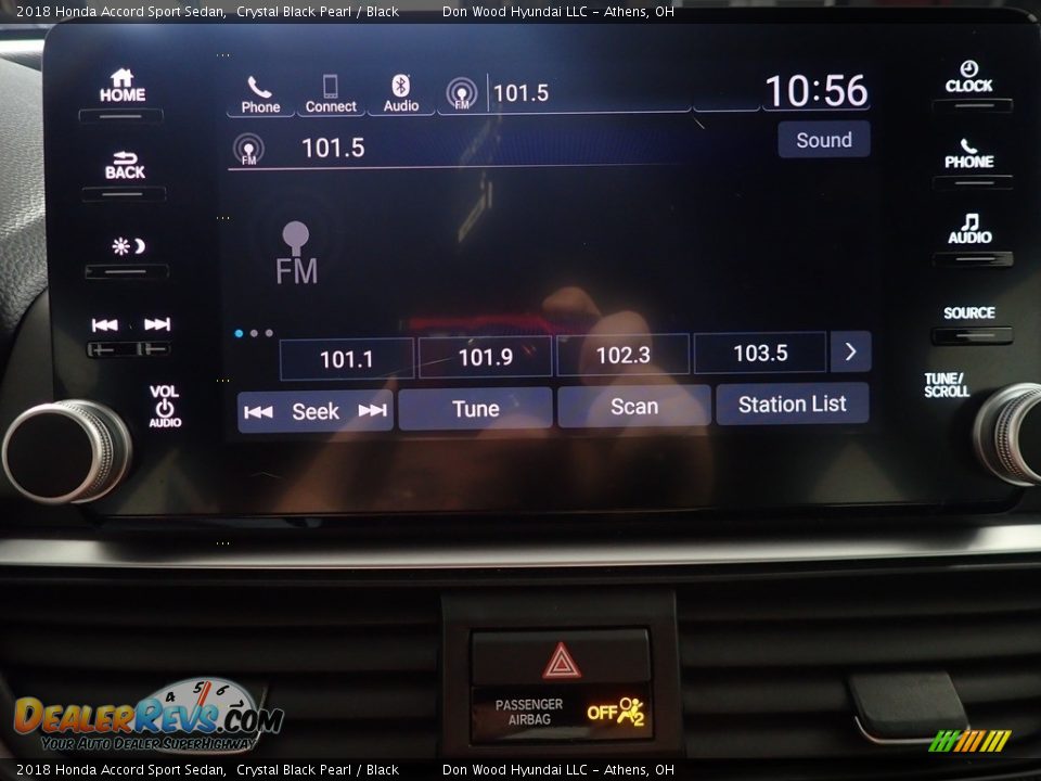 2018 Honda Accord Sport Sedan Crystal Black Pearl / Black Photo #26