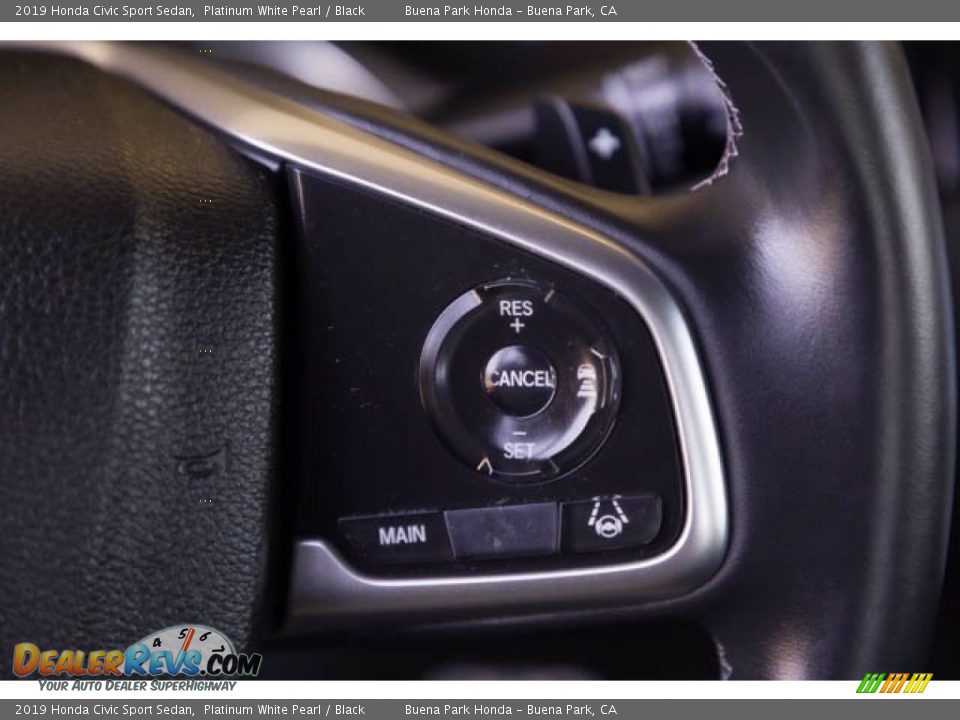 2019 Honda Civic Sport Sedan Platinum White Pearl / Black Photo #15