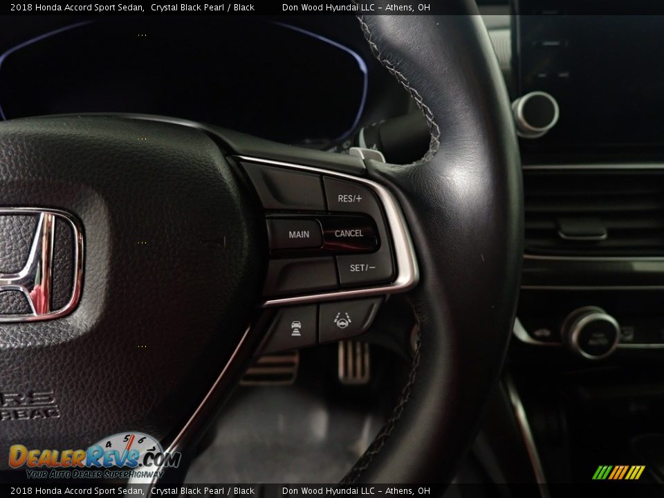 2018 Honda Accord Sport Sedan Crystal Black Pearl / Black Photo #30