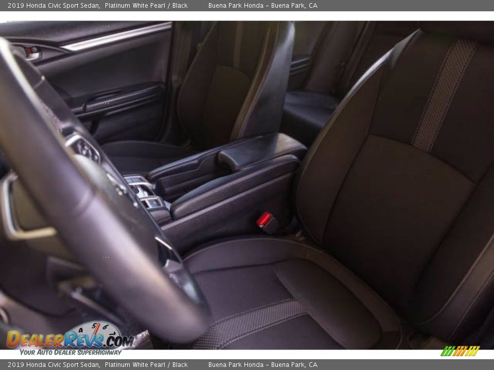2019 Honda Civic Sport Sedan Platinum White Pearl / Black Photo #17