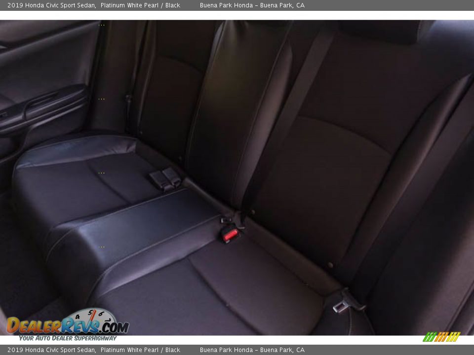 2019 Honda Civic Sport Sedan Platinum White Pearl / Black Photo #18