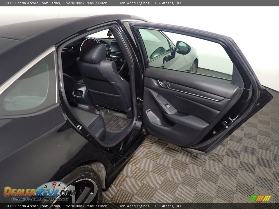 2018 Honda Accord Sport Sedan Crystal Black Pearl / Black Photo #36