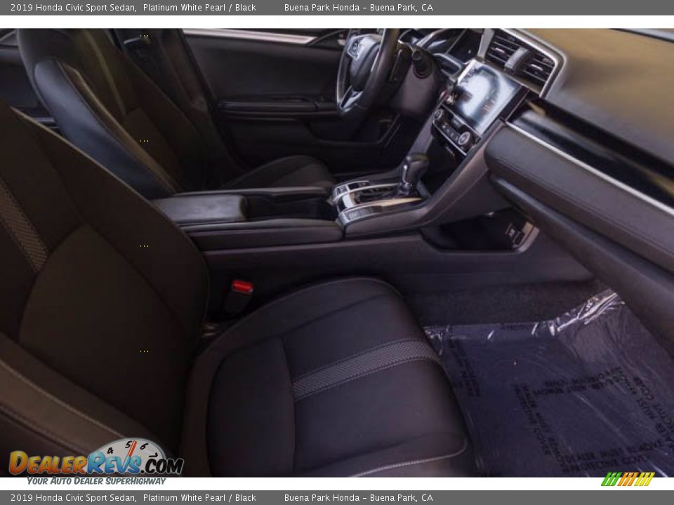 2019 Honda Civic Sport Sedan Platinum White Pearl / Black Photo #22
