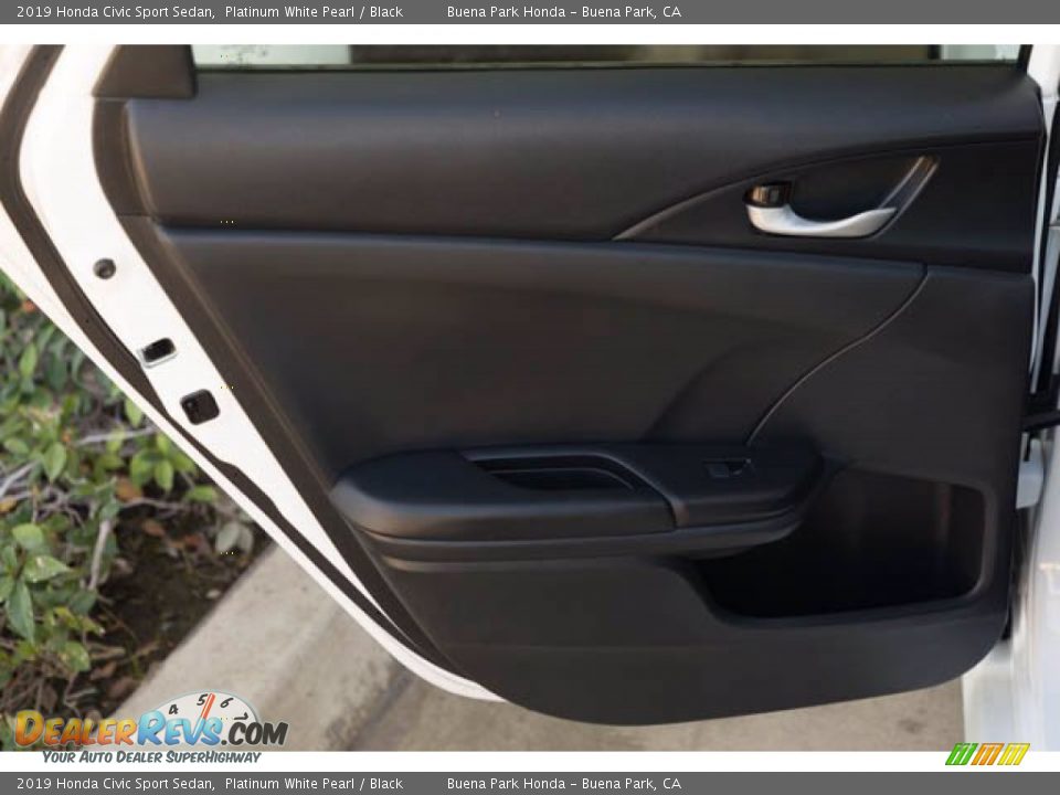2019 Honda Civic Sport Sedan Platinum White Pearl / Black Photo #30