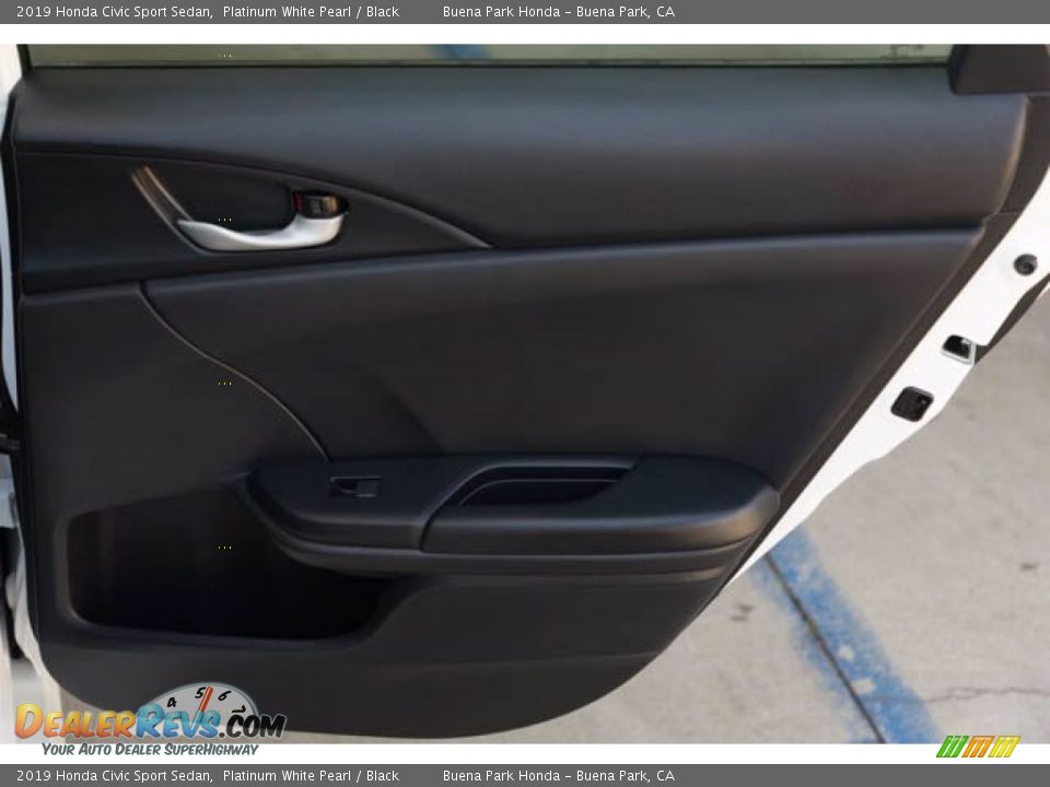 2019 Honda Civic Sport Sedan Platinum White Pearl / Black Photo #31