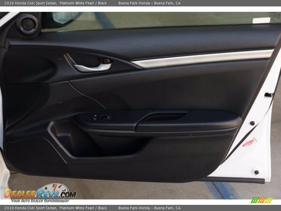 2019 Honda Civic Sport Sedan Platinum White Pearl / Black Photo #32
