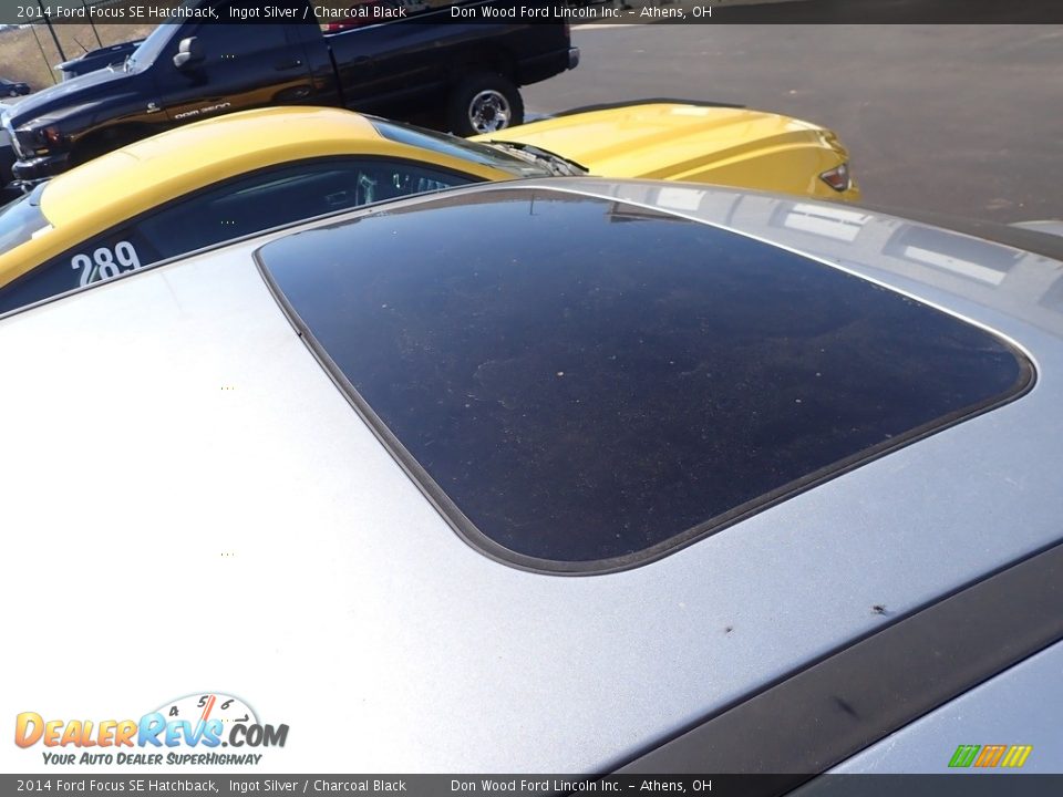 2014 Ford Focus SE Hatchback Ingot Silver / Charcoal Black Photo #2