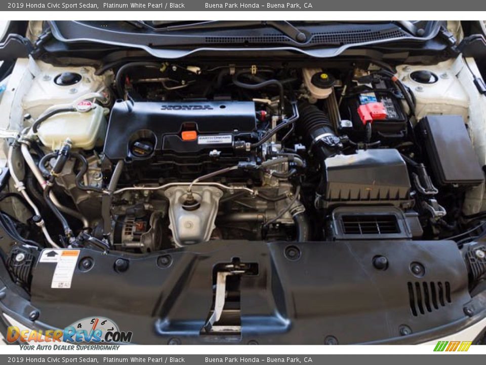 2019 Honda Civic Sport Sedan Platinum White Pearl / Black Photo #33