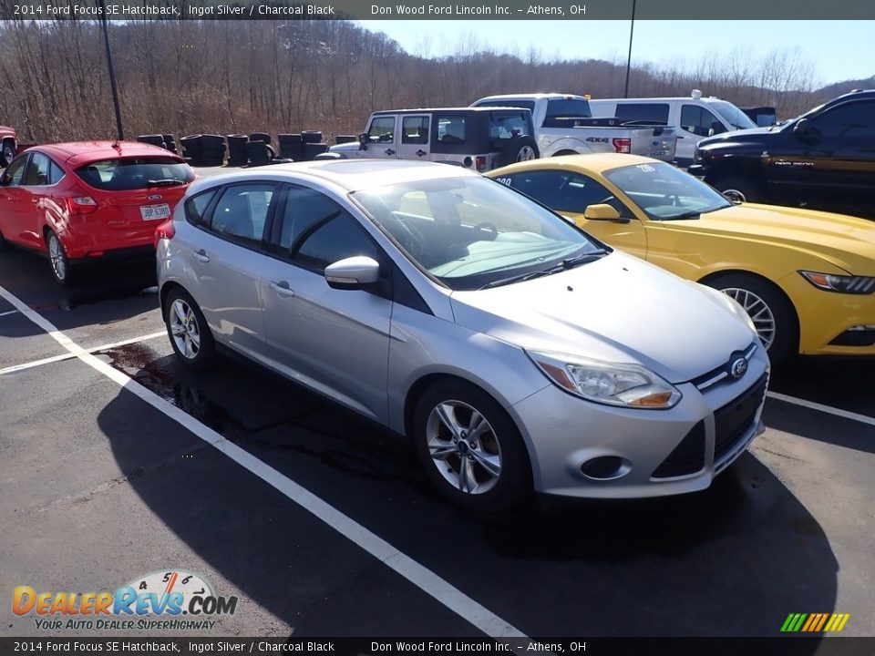 2014 Ford Focus SE Hatchback Ingot Silver / Charcoal Black Photo #3
