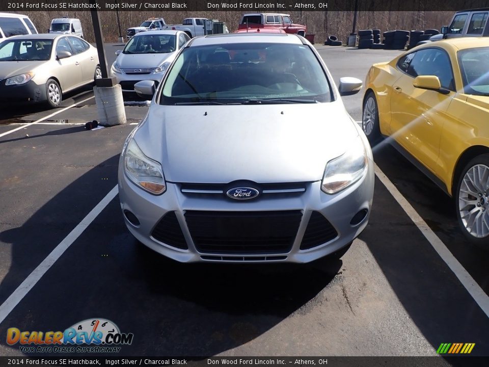 2014 Ford Focus SE Hatchback Ingot Silver / Charcoal Black Photo #5