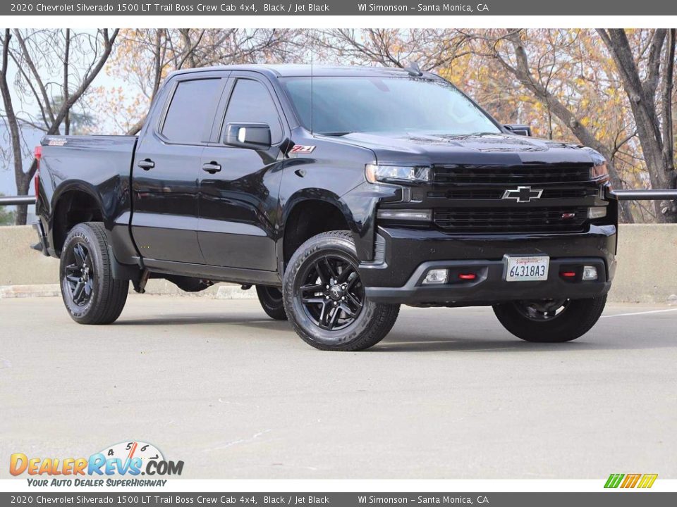 2020 Chevrolet Silverado 1500 LT Trail Boss Crew Cab 4x4 Black / Jet Black Photo #1