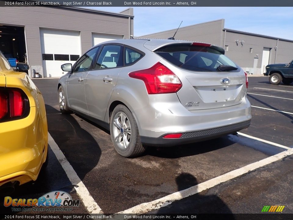 2014 Ford Focus SE Hatchback Ingot Silver / Charcoal Black Photo #10
