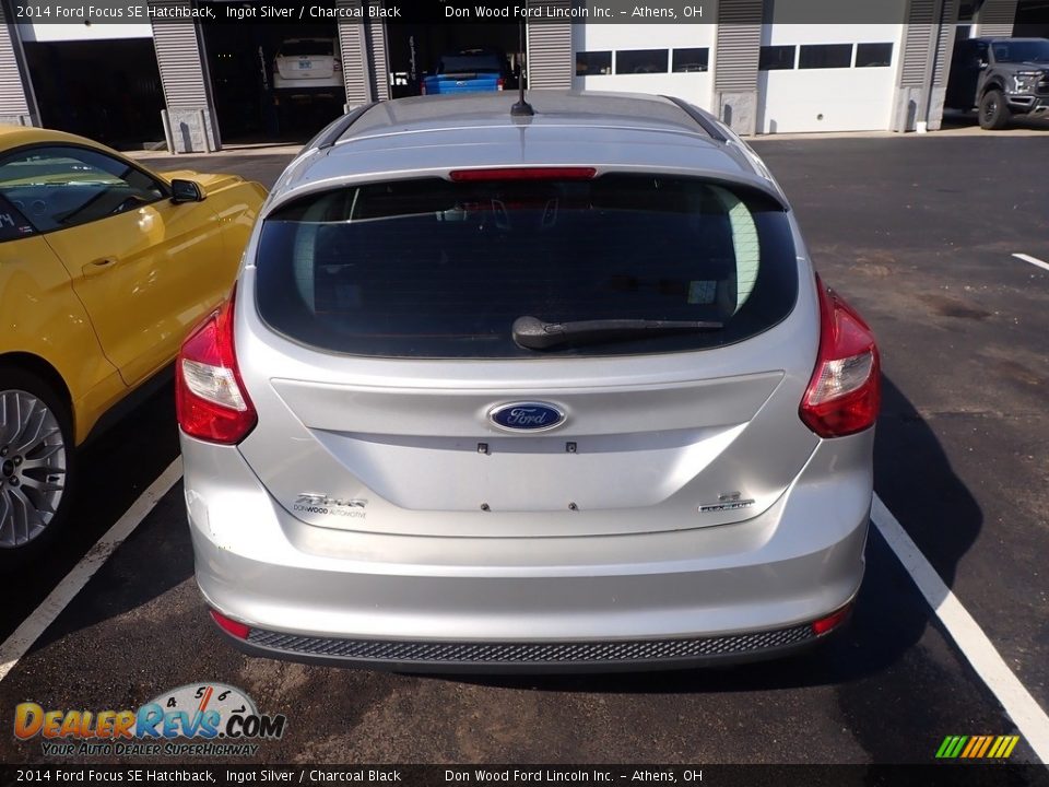 2014 Ford Focus SE Hatchback Ingot Silver / Charcoal Black Photo #11