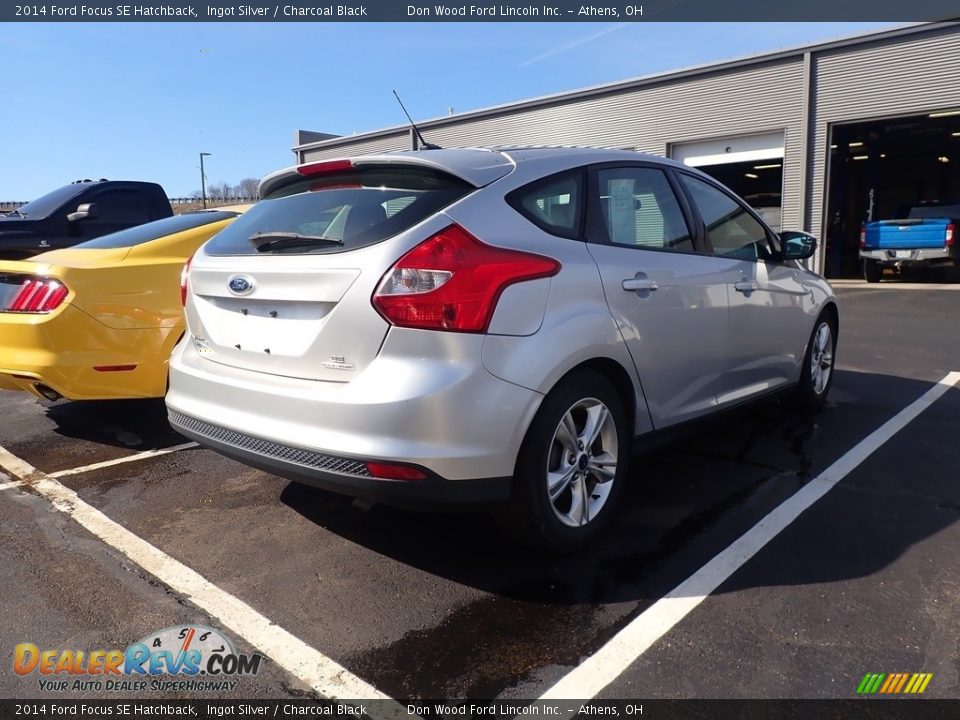 2014 Ford Focus SE Hatchback Ingot Silver / Charcoal Black Photo #12