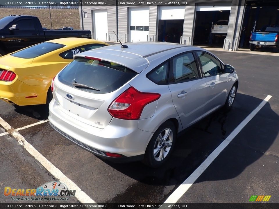 2014 Ford Focus SE Hatchback Ingot Silver / Charcoal Black Photo #13