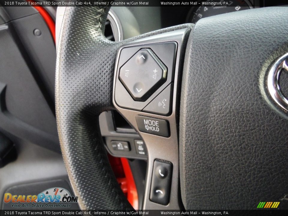 2018 Toyota Tacoma TRD Sport Double Cab 4x4 Inferno / Graphite w/Gun Metal Photo #9