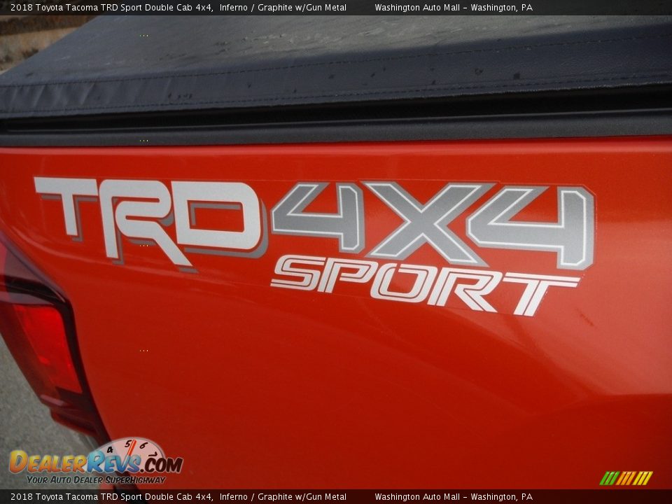 2018 Toyota Tacoma TRD Sport Double Cab 4x4 Inferno / Graphite w/Gun Metal Photo #11