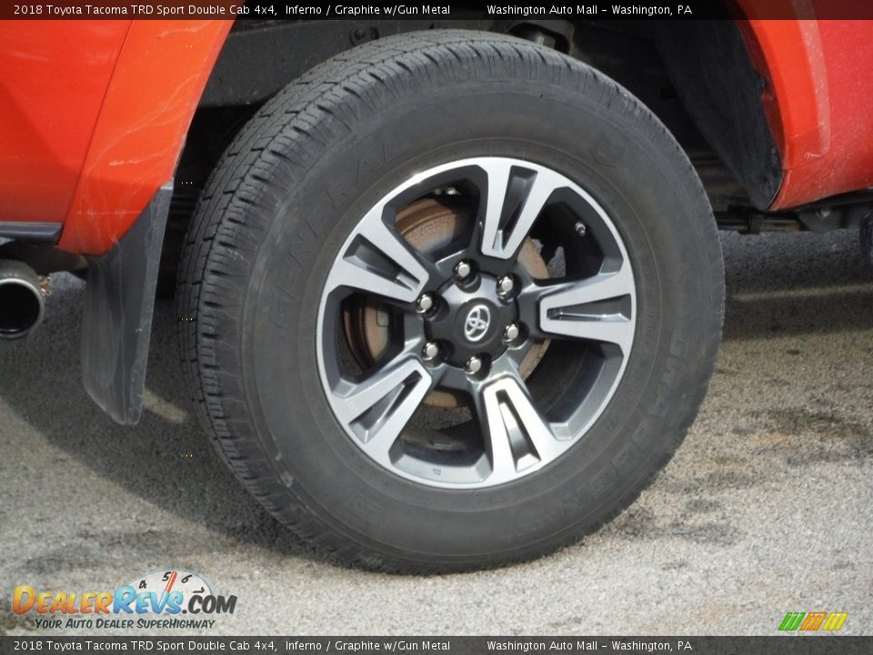 2018 Toyota Tacoma TRD Sport Double Cab 4x4 Inferno / Graphite w/Gun Metal Photo #12