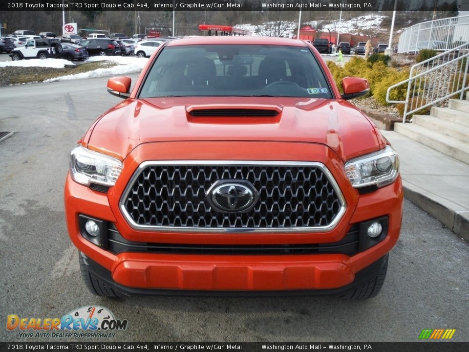 2018 Toyota Tacoma TRD Sport Double Cab 4x4 Inferno / Graphite w/Gun Metal Photo #14