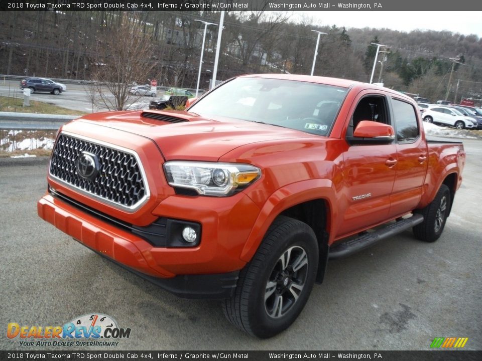 2018 Toyota Tacoma TRD Sport Double Cab 4x4 Inferno / Graphite w/Gun Metal Photo #15