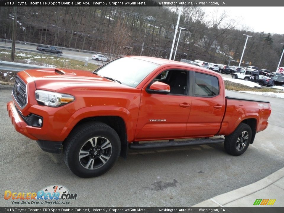 2018 Toyota Tacoma TRD Sport Double Cab 4x4 Inferno / Graphite w/Gun Metal Photo #16