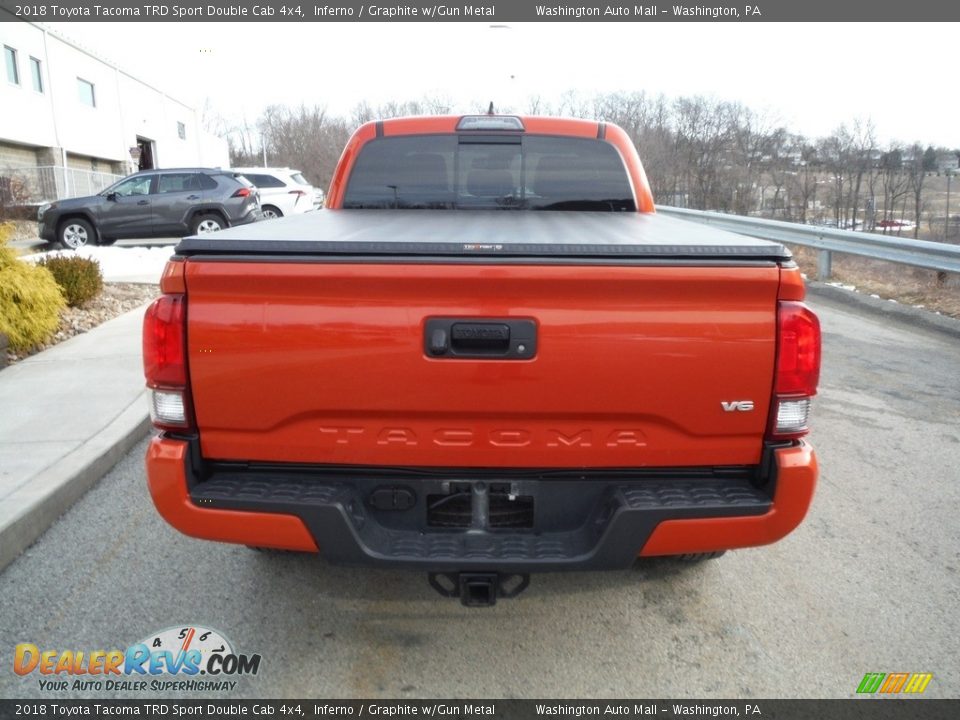 2018 Toyota Tacoma TRD Sport Double Cab 4x4 Inferno / Graphite w/Gun Metal Photo #18
