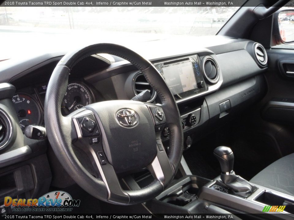2018 Toyota Tacoma TRD Sport Double Cab 4x4 Inferno / Graphite w/Gun Metal Photo #25