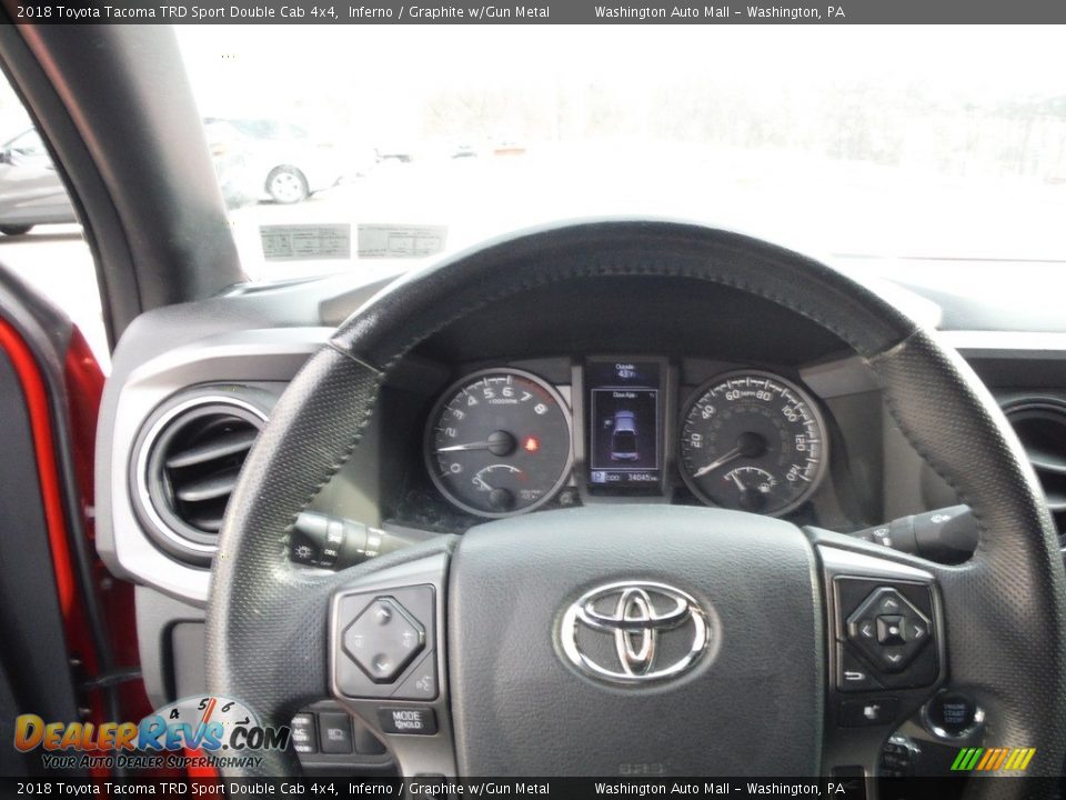 2018 Toyota Tacoma TRD Sport Double Cab 4x4 Inferno / Graphite w/Gun Metal Photo #28