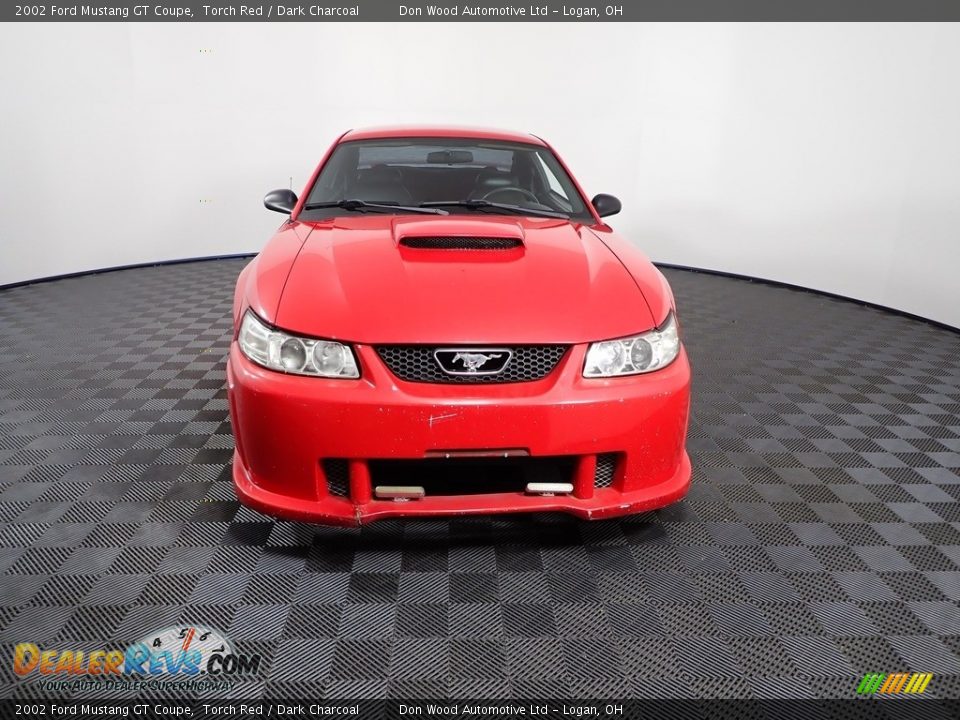 2002 Ford Mustang GT Coupe Torch Red / Dark Charcoal Photo #2
